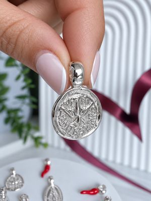 Medalla Espíritu Santo 2 cm | PLATA925|