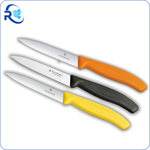 VICTORINOX SWISS KNIFE 10 cm-3 PCS - سكين فواكهه عدد ٣ منشار