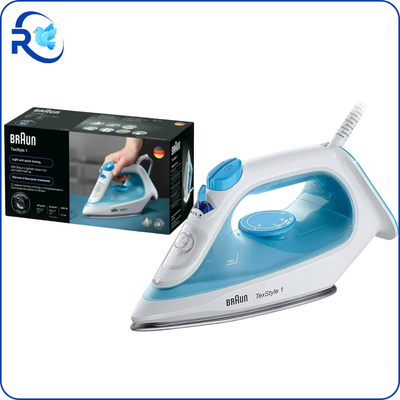 BRAUN TEXSTYLE 1 STEAM IRON  BLUE/WHITE 2000W