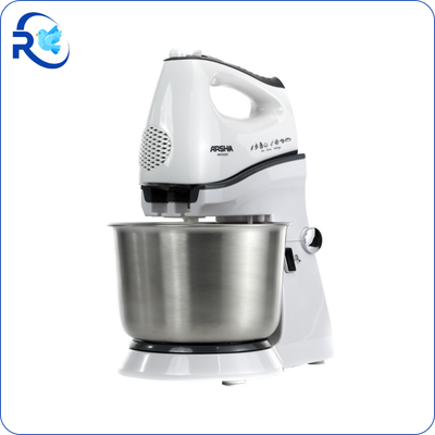 ARSHIA  HAND AND STAND MIXER WITH BOWL WHITE 300W