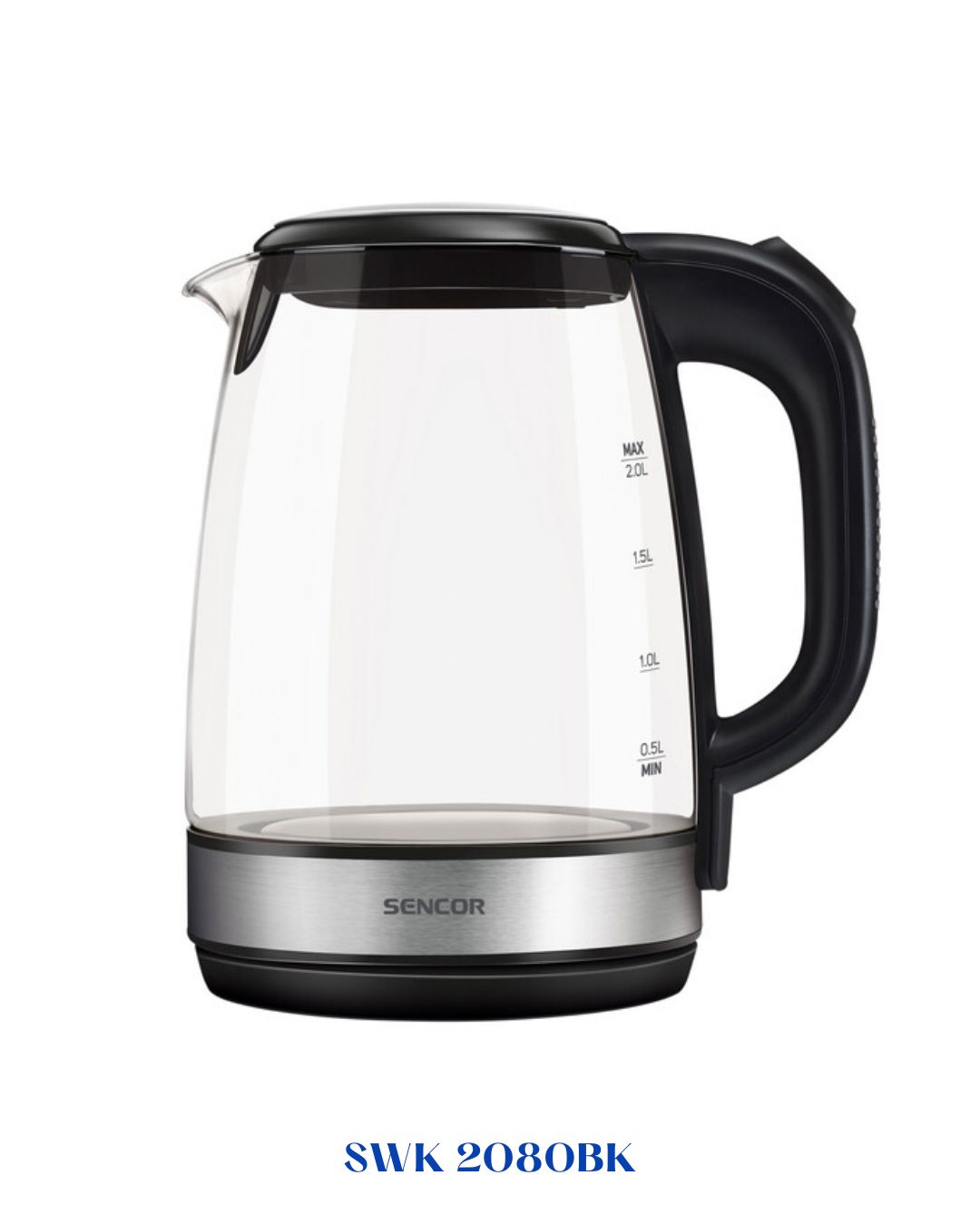 SENCOR ELECTRIC GLASS KETTLE 2200W-2.0L
