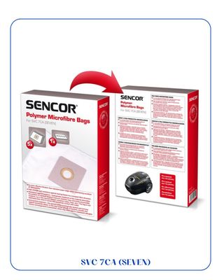 SENCOR SVC 7CA MICROFIBER VACUUM CLEANER BAGS