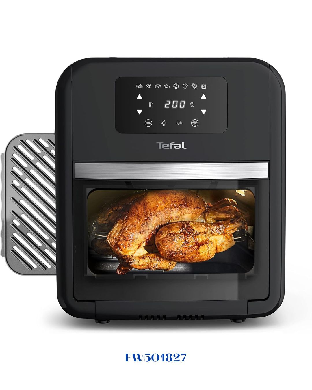 TEFAL EASY FRY OVEN &amp; GRILL BLACK 11L 9 FUNCTION 8PRE-SET PROGRMS