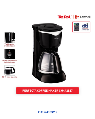 TEFAL PERFECTTA COFFEE MAKER, 1.25L, 1000W