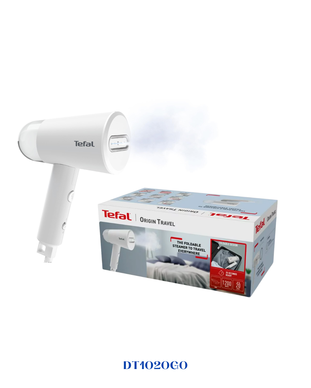TEFAL ORIGIN TRAVEL HANDHELD GARMENT STEAMER, 1200W