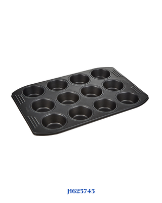 TEFAL EASY GRIP 12 MUFFINS TRAY, 26.5 X 39.5 CM