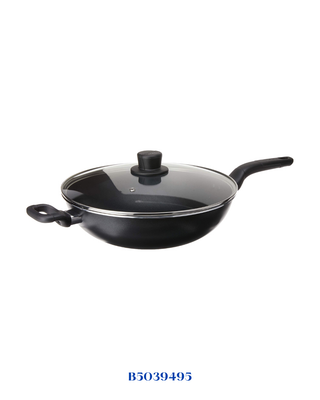TEFAL COOK EASY WOK PAN WITH GLASS LID, 32 CM