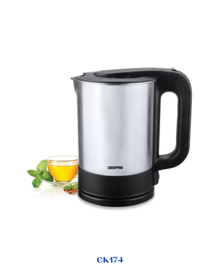 GEEPAS STAINLESS STEEL ELECTRIC KETTLE 1.7L-2200W
