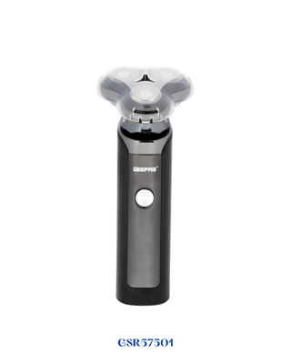 GEEPAS RECHARGEABLE MEN&#39;S SHAVER WITH THREE ROTARY HEAD, 5W