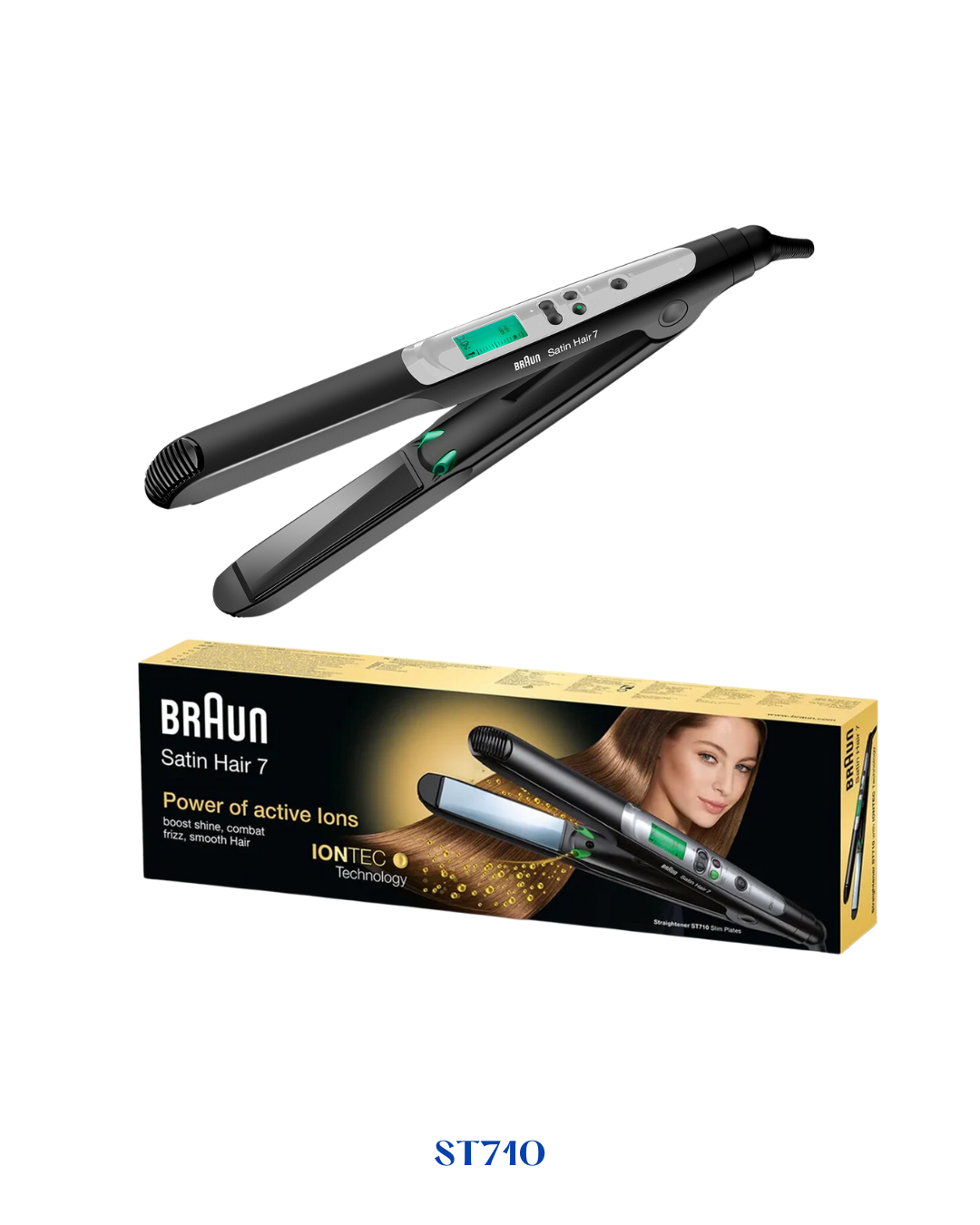 BRAUN SATIN HAIR 7 HAIR STRAIGHTENER WITH IONTEC TECHNOLOGY