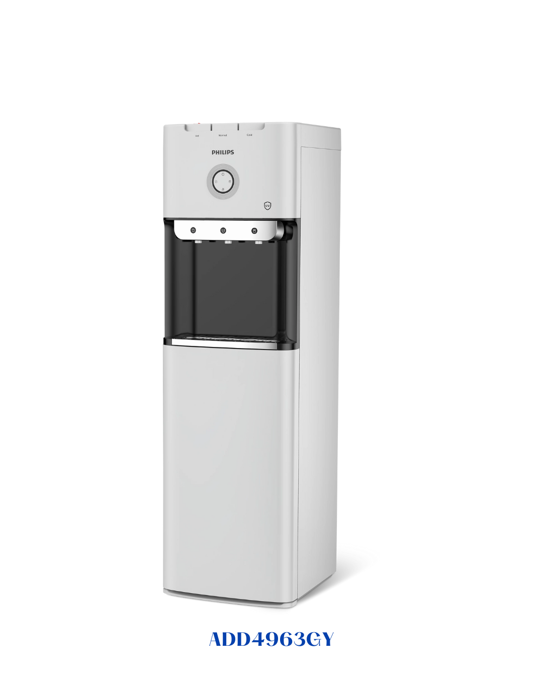 PHILIPS BOTTOM LOADING WATER DISPENSER WITH THREE NOZZLES, GREY​