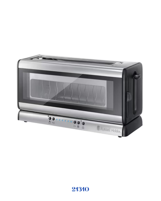 RUSSELL HOBBS 21310 GLASS LINE 2 SLICE TOASTER - 980W