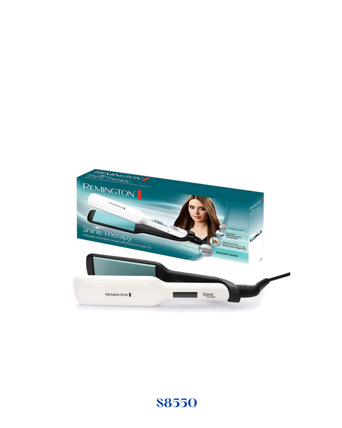 REMINGTON SHINE THERAPY WIDE PLATE HAIR STRAIGHTENER