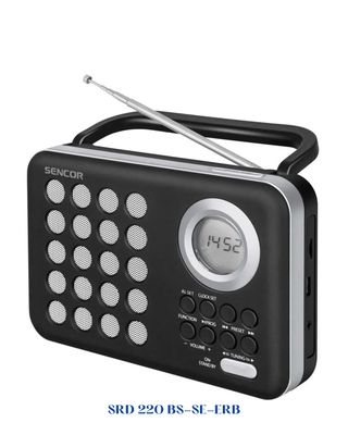 SENCOR PORTABLE DIGITAL PLL FM RADIO WITH USB/MP3