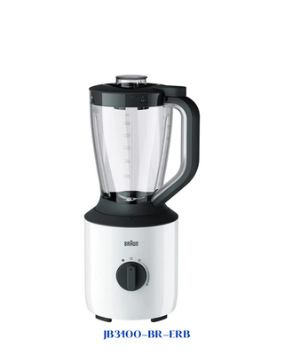 BRAUN POWERBLEND 3 JUG GLASS BLENDER 800W 1.5L