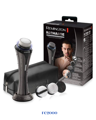 REMINGTON RECHARGE FACIAL CLEANSING BRUSH WITH CHARCOAL