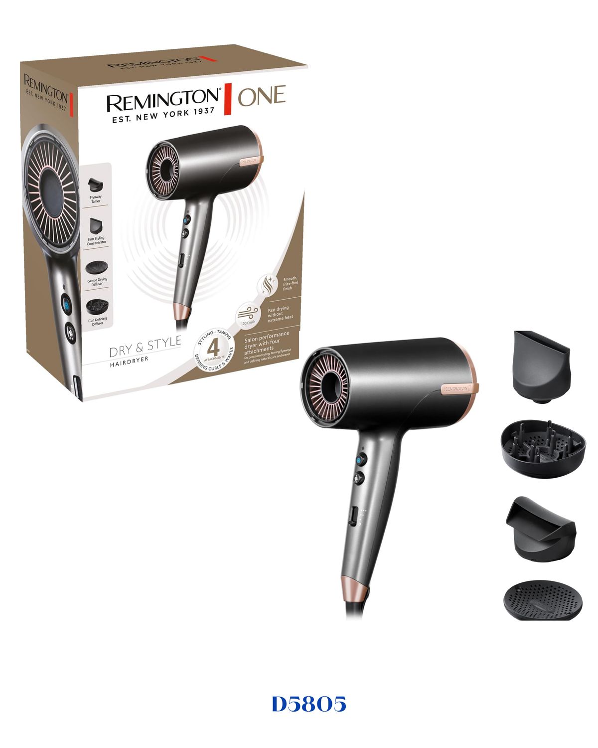 REMINGTON SAPPHIRE LUXE HAIR DRYER