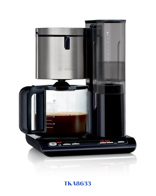 BOSCH STYLINE COFFEE MAKER BLACK, 1160W, 1.4L