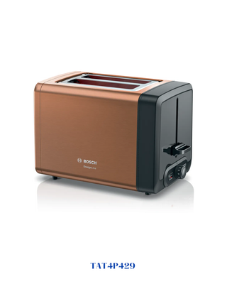 BOSCH COMPACT TOASTER DESIGNLINE COPPER 970W​