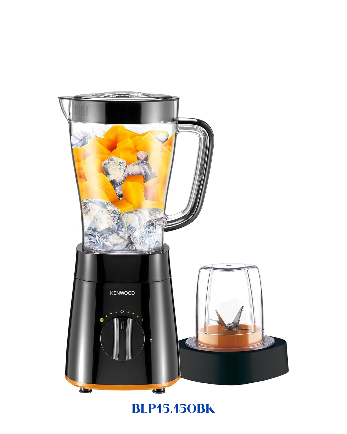 KENWOOD - BLASTIC BLENDER WITH MILL BLACK  500W-2L