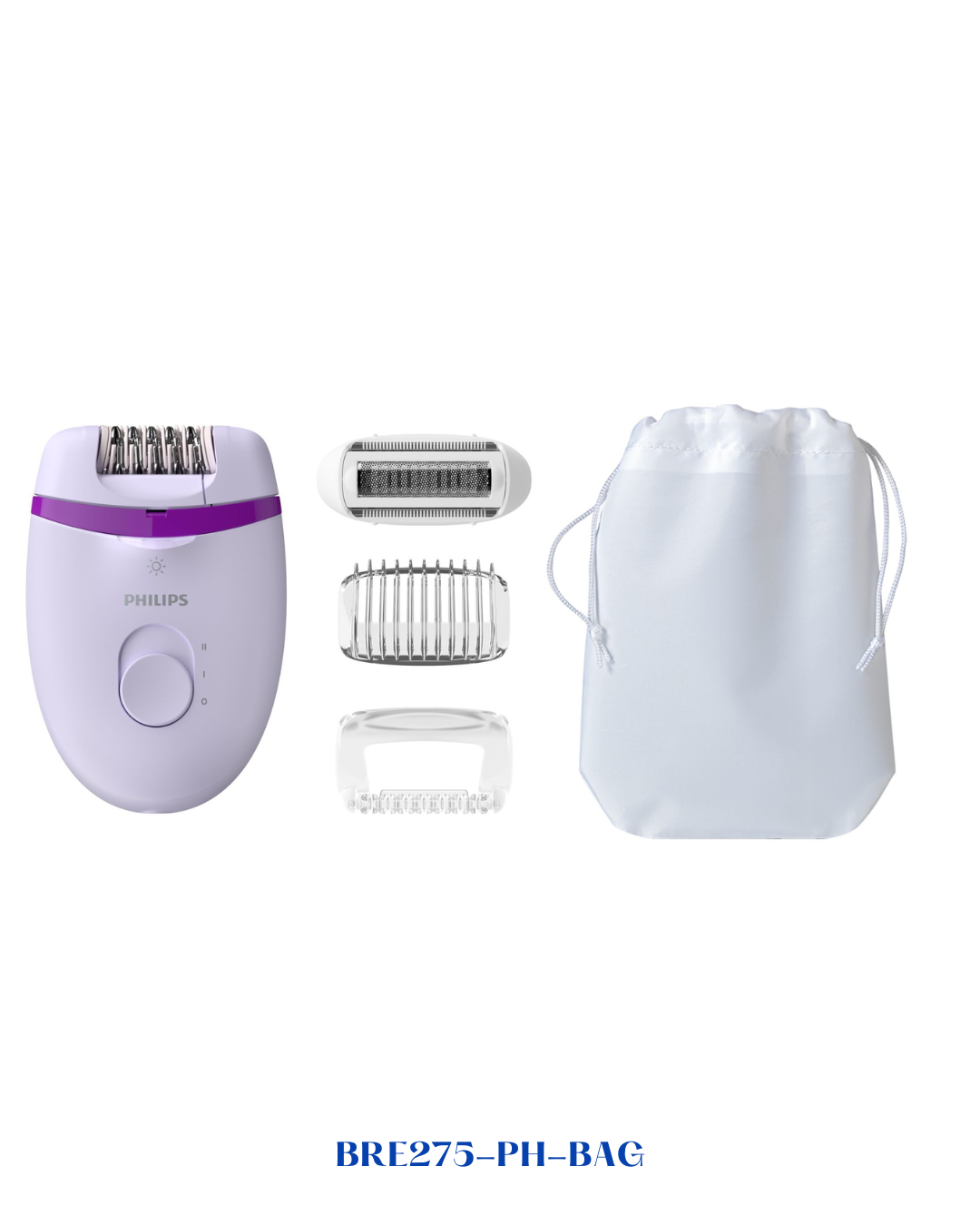 PHILIPS CORDED COMPACT EPILATOR 4PCS