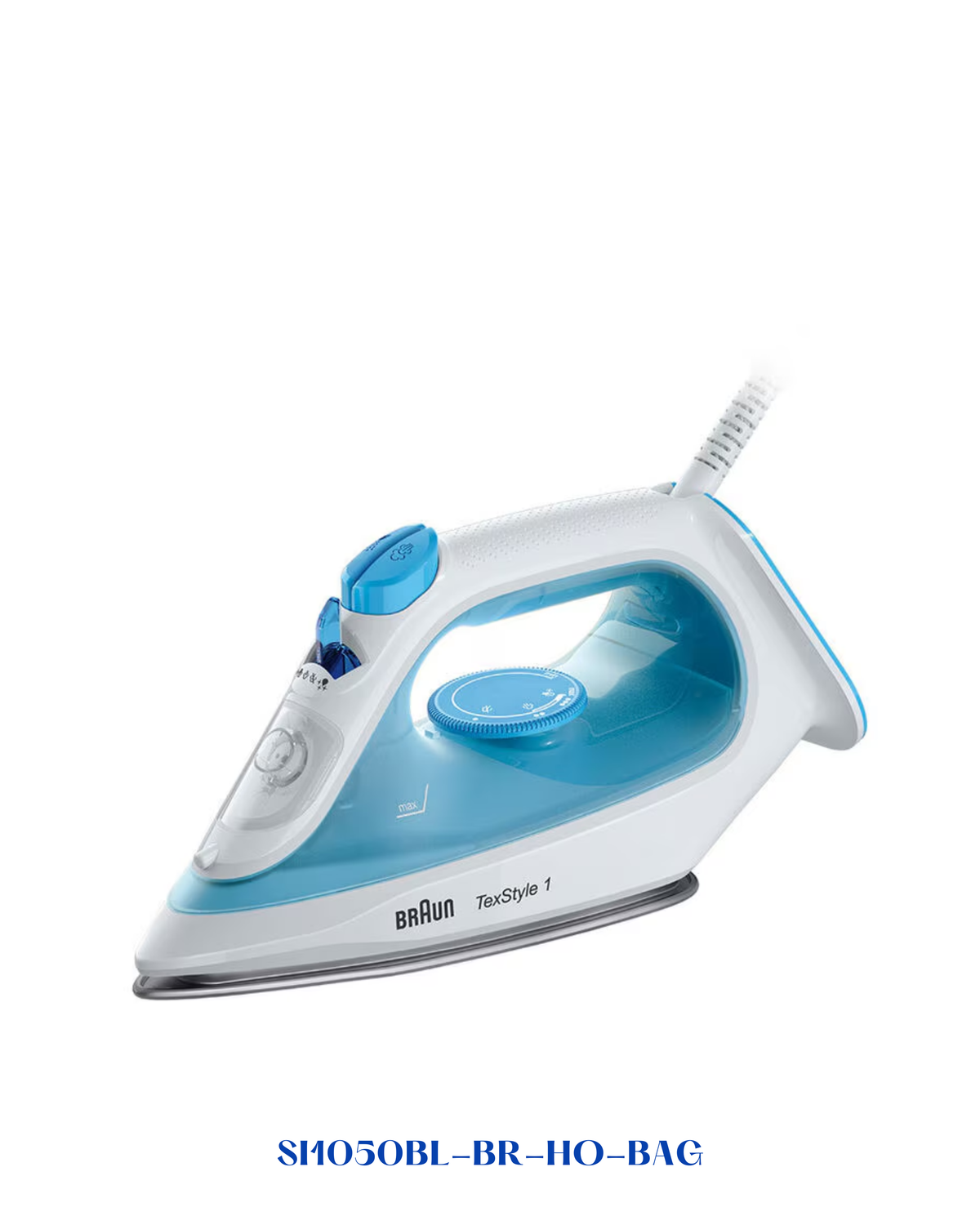 BRAUN TEXSTYLE 1 STEAM IRON  BLUE/WHITE 2000W