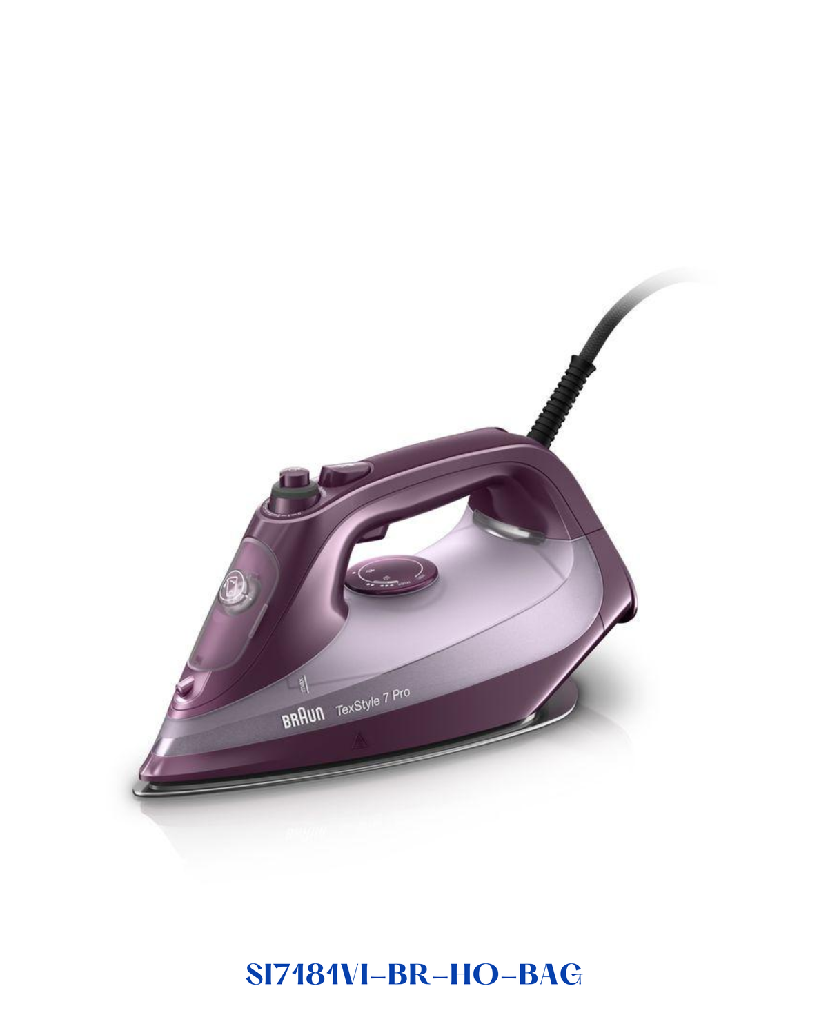 BRAUN TEXSTYLE 7 PRO STEAM IRON  VIOLET 3100W
