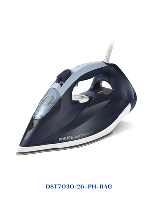 PHILIPS  STEAM IRON DARK BLUE-2800W  مكواة بخارية