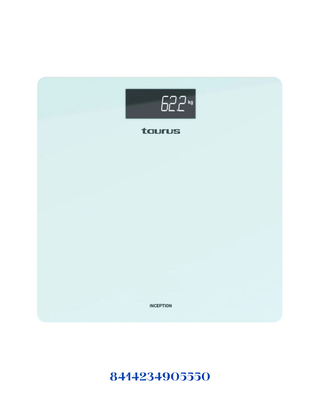 TAURUS INCEPTION DIGITAL BATHROOM SCALE 180 KG