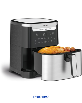 TEFAL EASY FRY &amp; GRILL XXL INOX-6.5 L-1830W-قلاية تيفال الهوائية