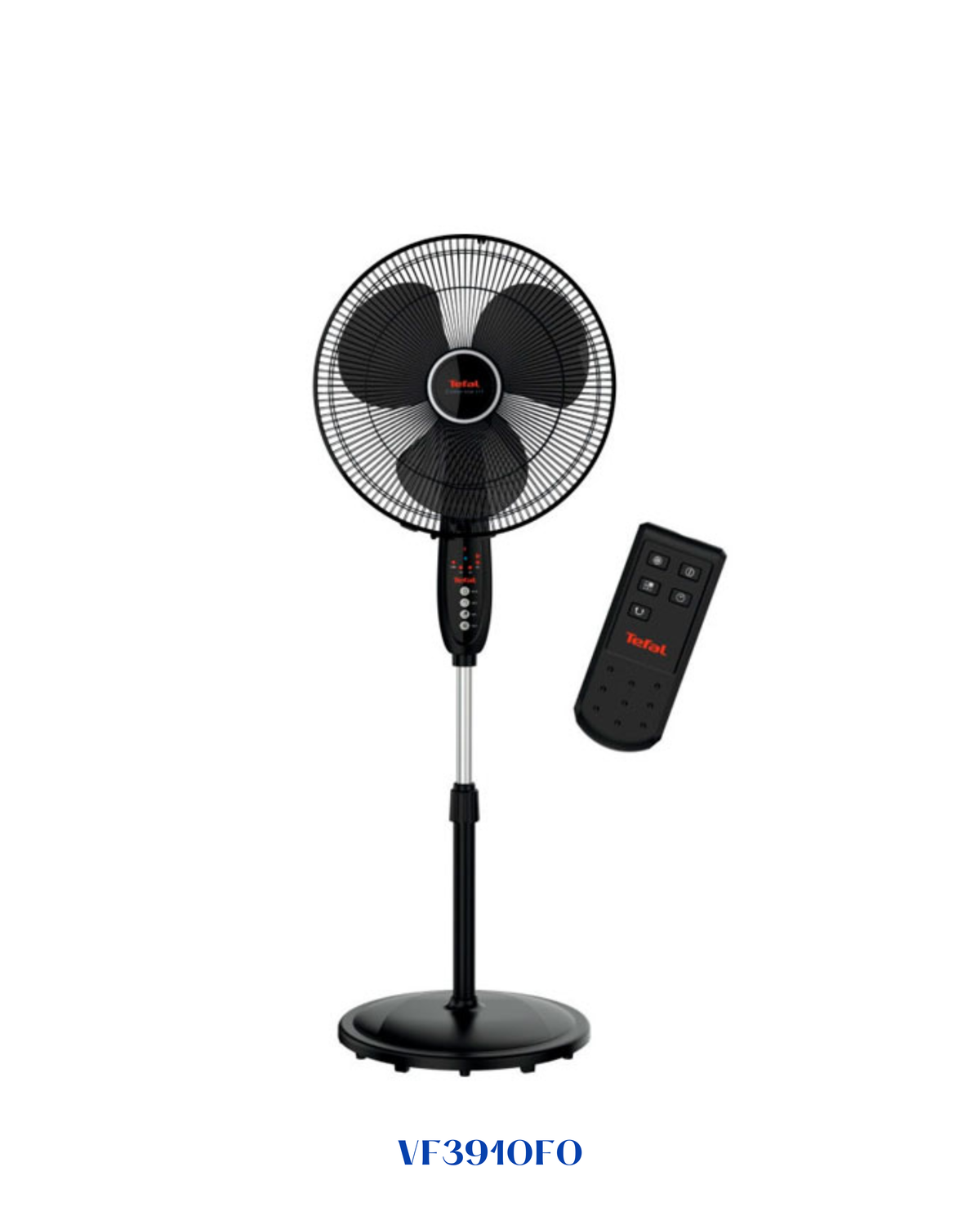 TEFAL ESSENTIAL FLOOR FAN WITH REMOTE 16 INCH