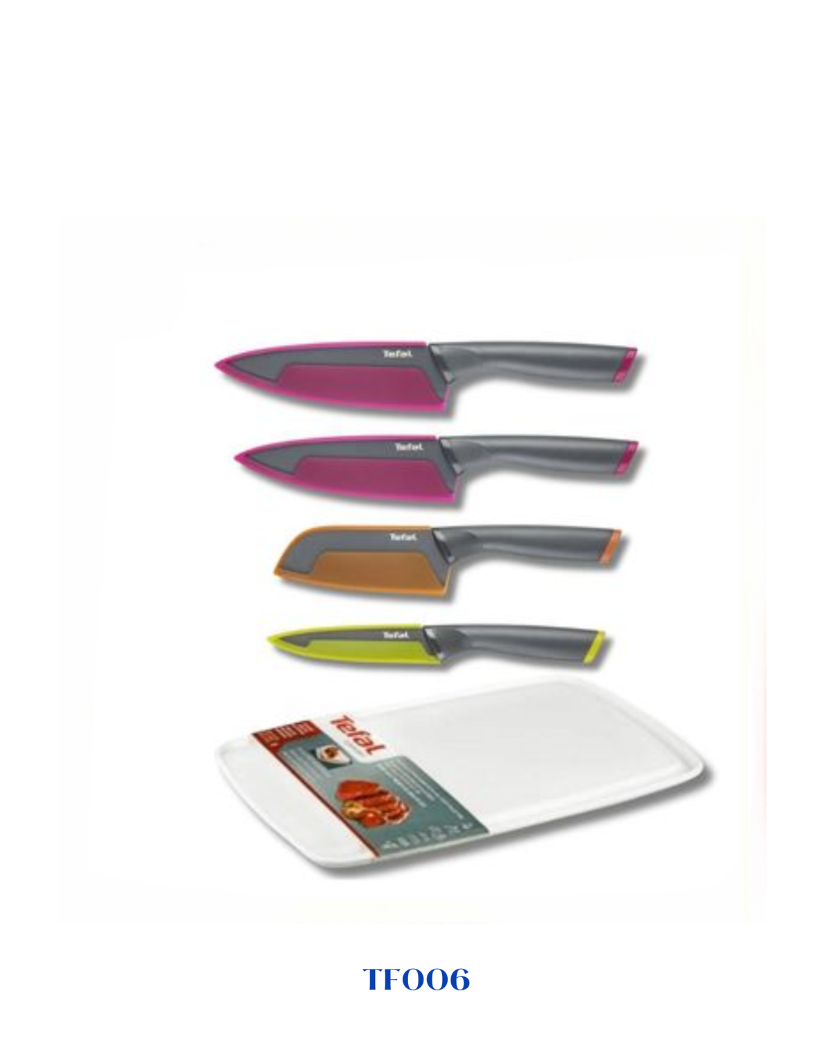 TEFAL FRESH KITCHEN KNIFE  20-15-12-12 CM