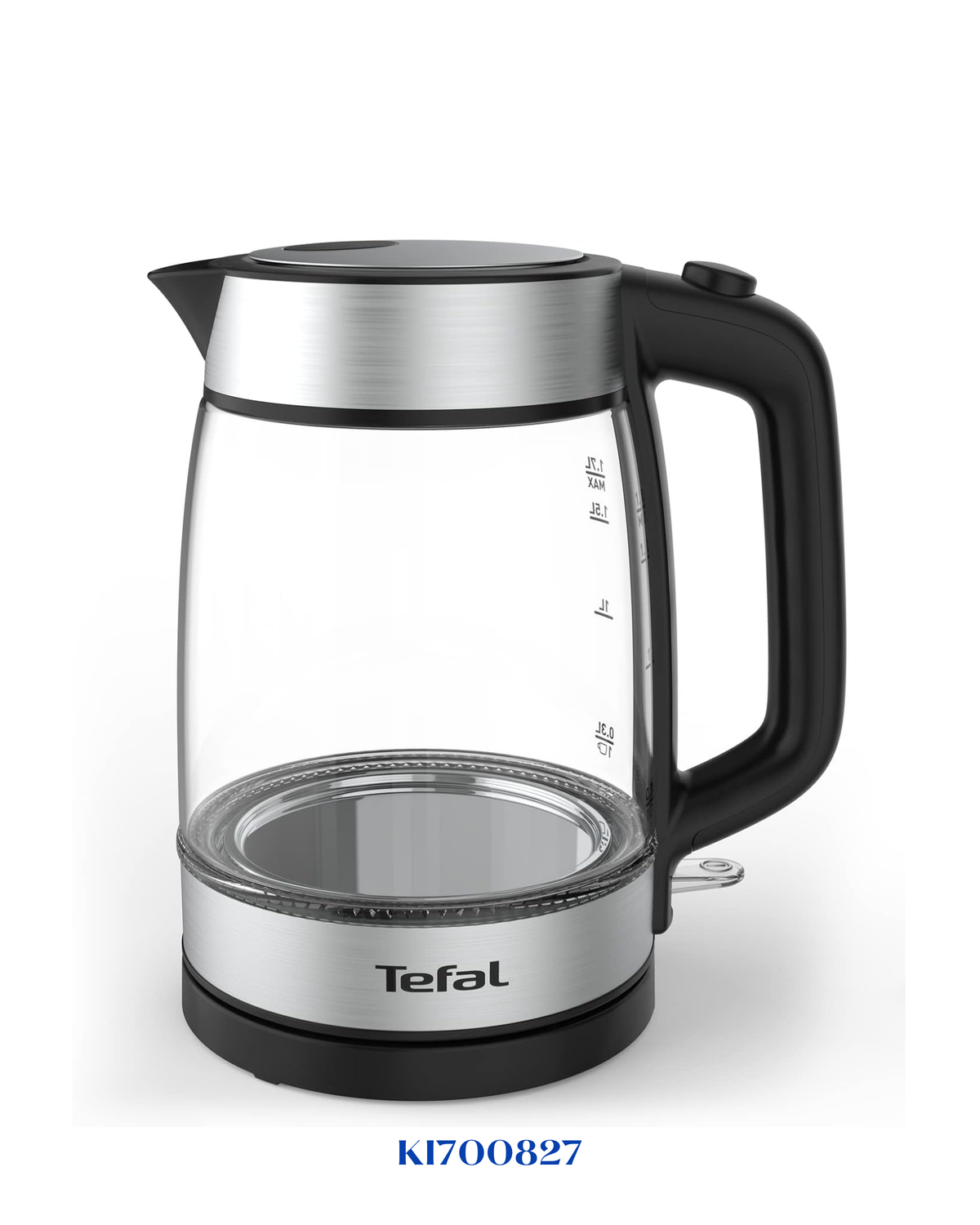 TEFAL GLASS KETTLE 1.7L-2200W-غلاية تيفال زجاجية