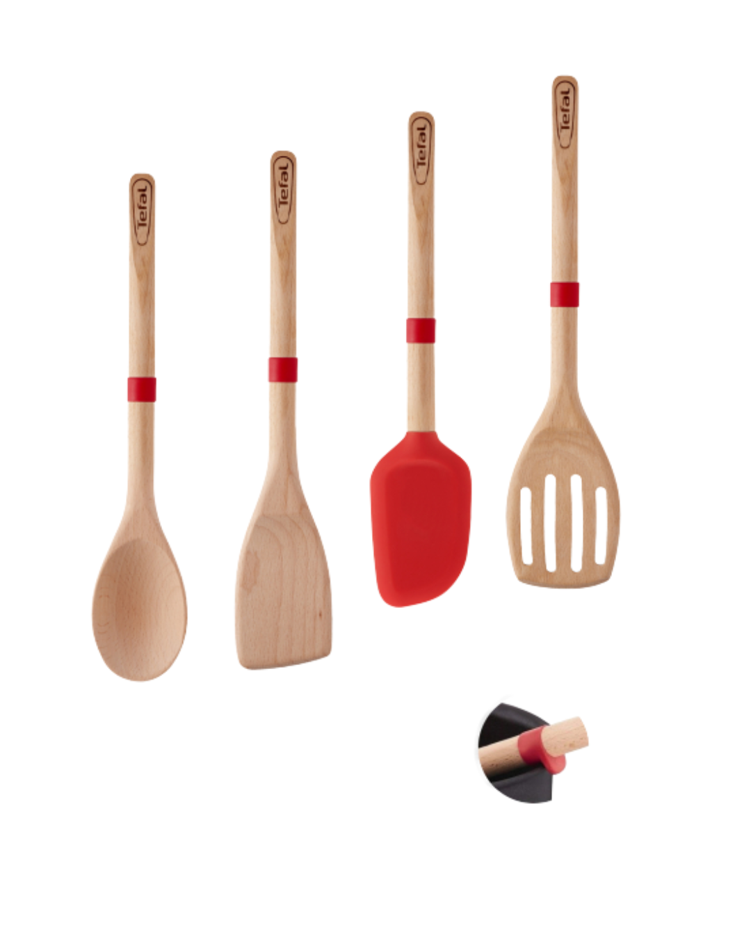 TEFAL INGENIO WOOD-سيت ادوات تيفال الخشبية