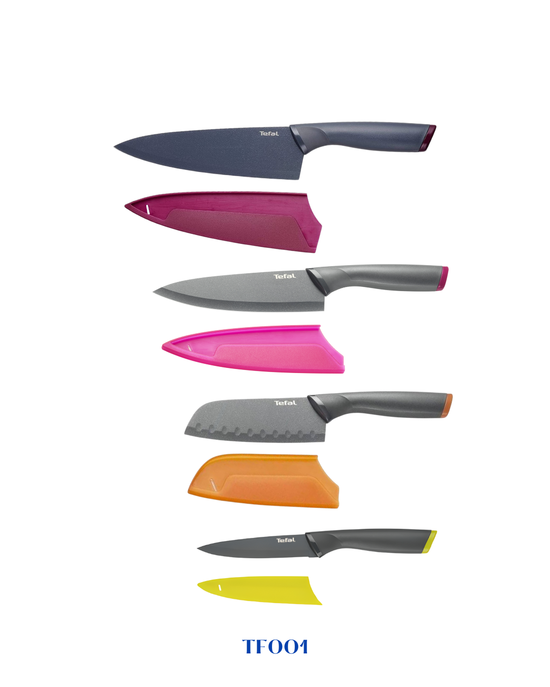 TEFAL FRESH CHEF KNIFE SET 20-15-12-9 CM-