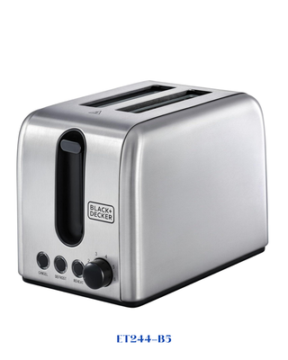 BLACK&amp;DECKER 2 SLICE STAINLESS STEEL TOASTER 1050W