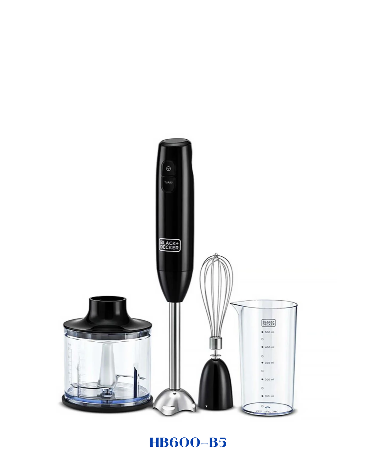 BLACK&amp;DECKER 3 IN 1 HAND BLENDER WITH CHOPPER 600W