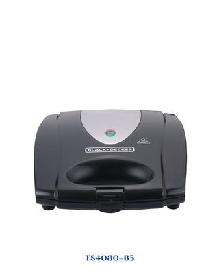 BLACK&amp;DECKER 4 SLICE SANDWICH &amp; GRILL MAKER1 400W