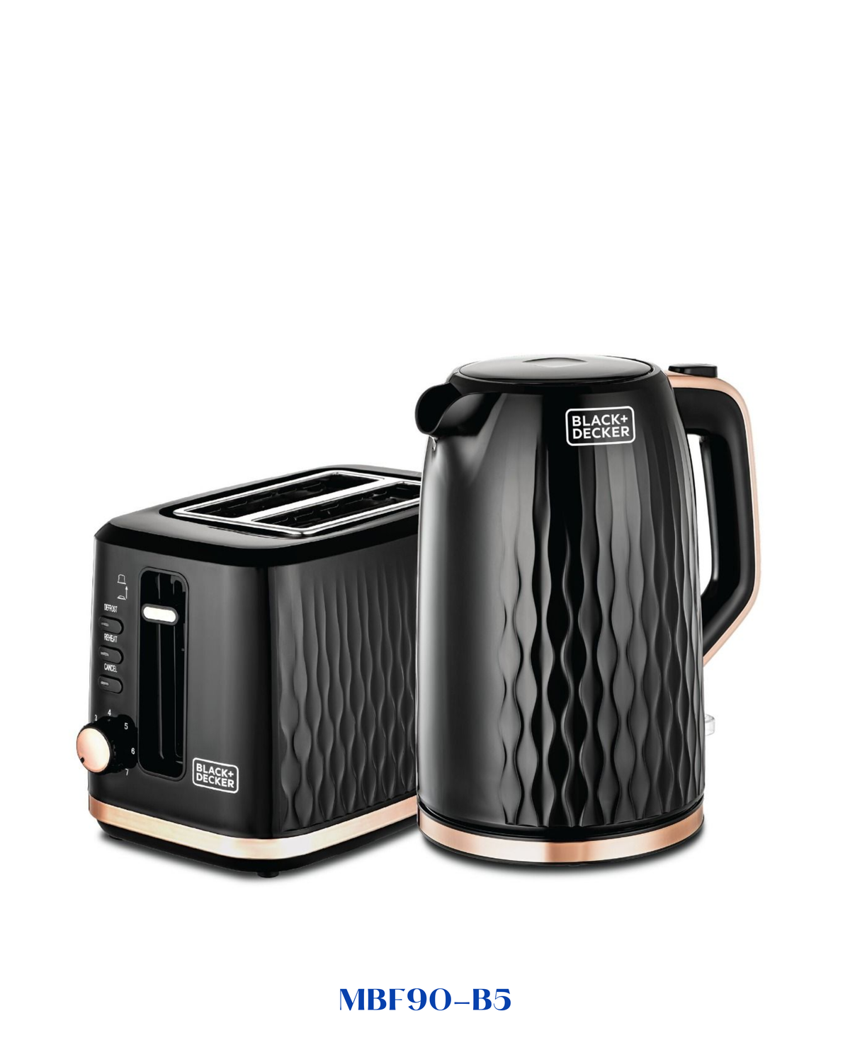 BLACK&amp;DECKER BREAKFAST SET TOASTER + KETTLE