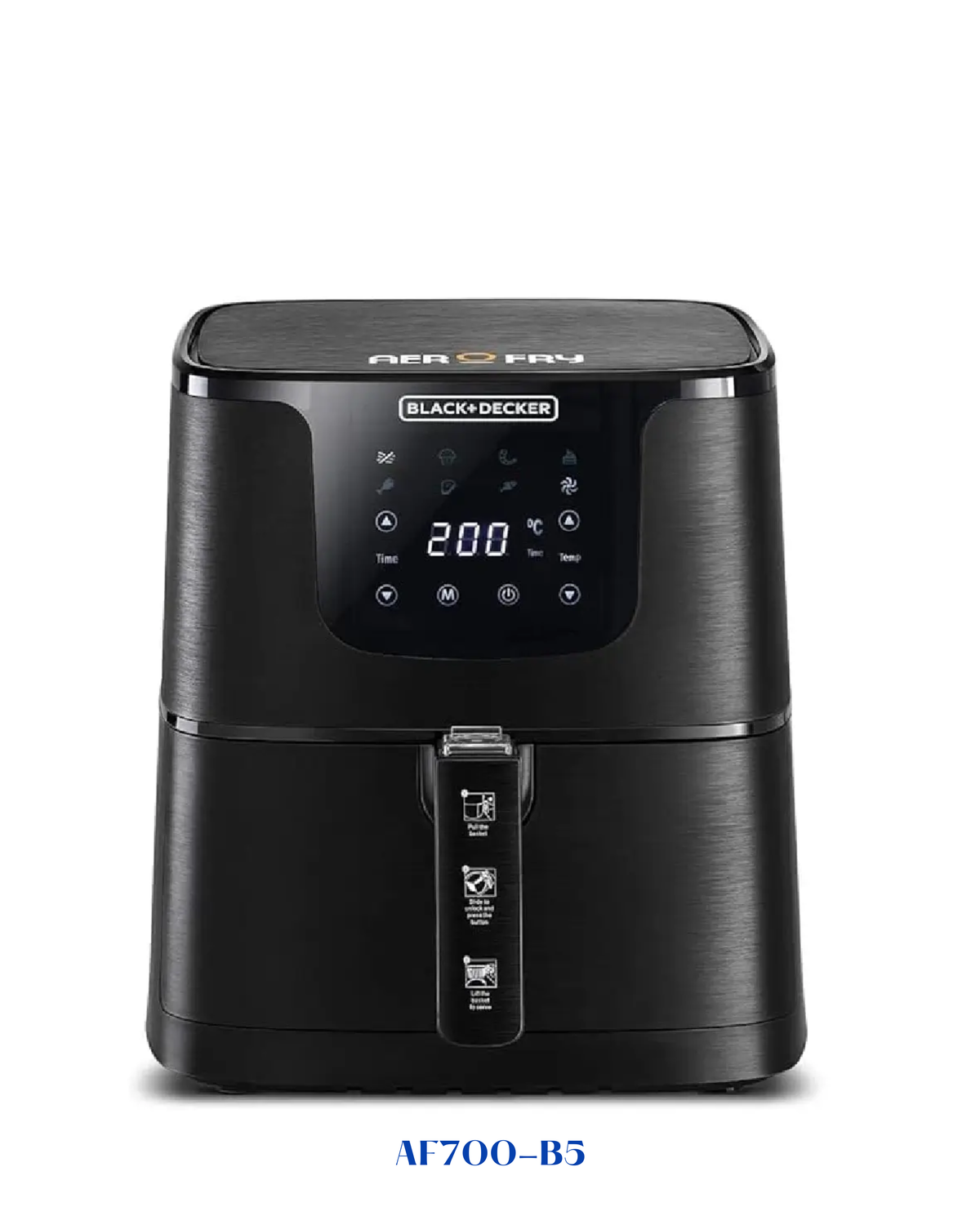 BLACK&amp;DECKER DIGITAL PAN - BLACK, 5.8L 1700W-5.8L