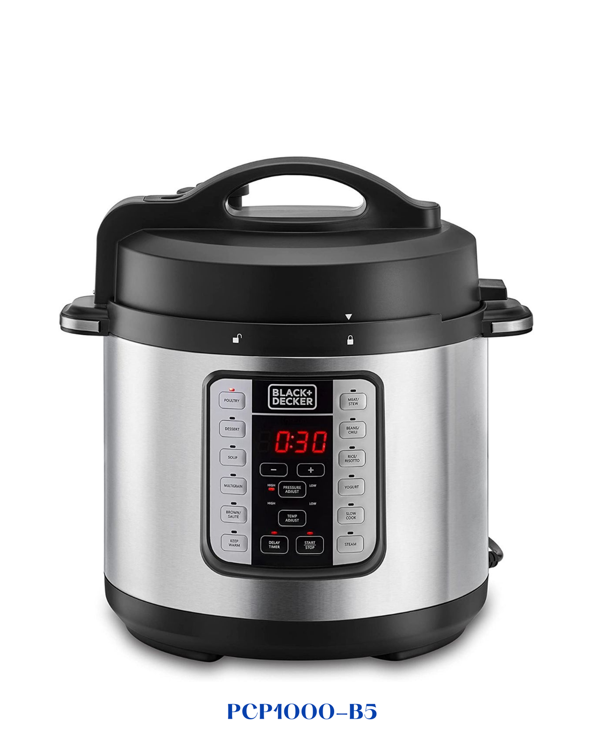 BLACK&amp;DECKER ELECTRIC PRESSURE COOKER 1000W-6L
