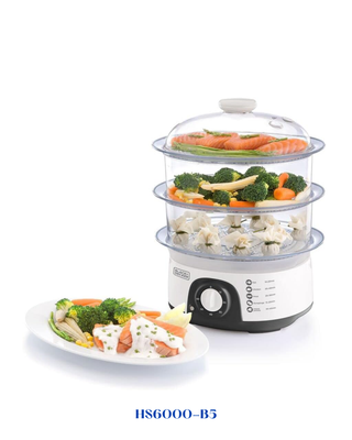 BLACK&amp;DECKER 3 TIER FOOD STEAMER 775W-10L