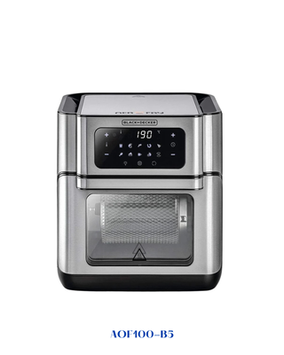 BLACK&amp;DECKER OVEN AEROFRY WITH ACCESSORIES 1500W - 12L