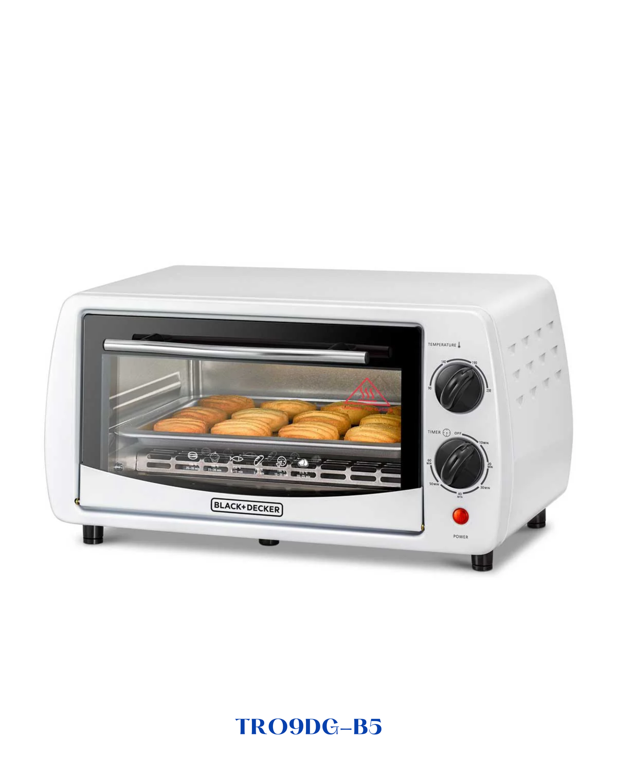 BLACK&amp;DECKERTOASTER OVEN WITH DOUBLE GLASS 800W-9L