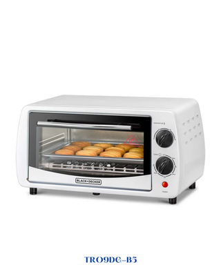 BLACK&amp;DECKERTOASTER OVEN WITH DOUBLE GLASS 800W-9L