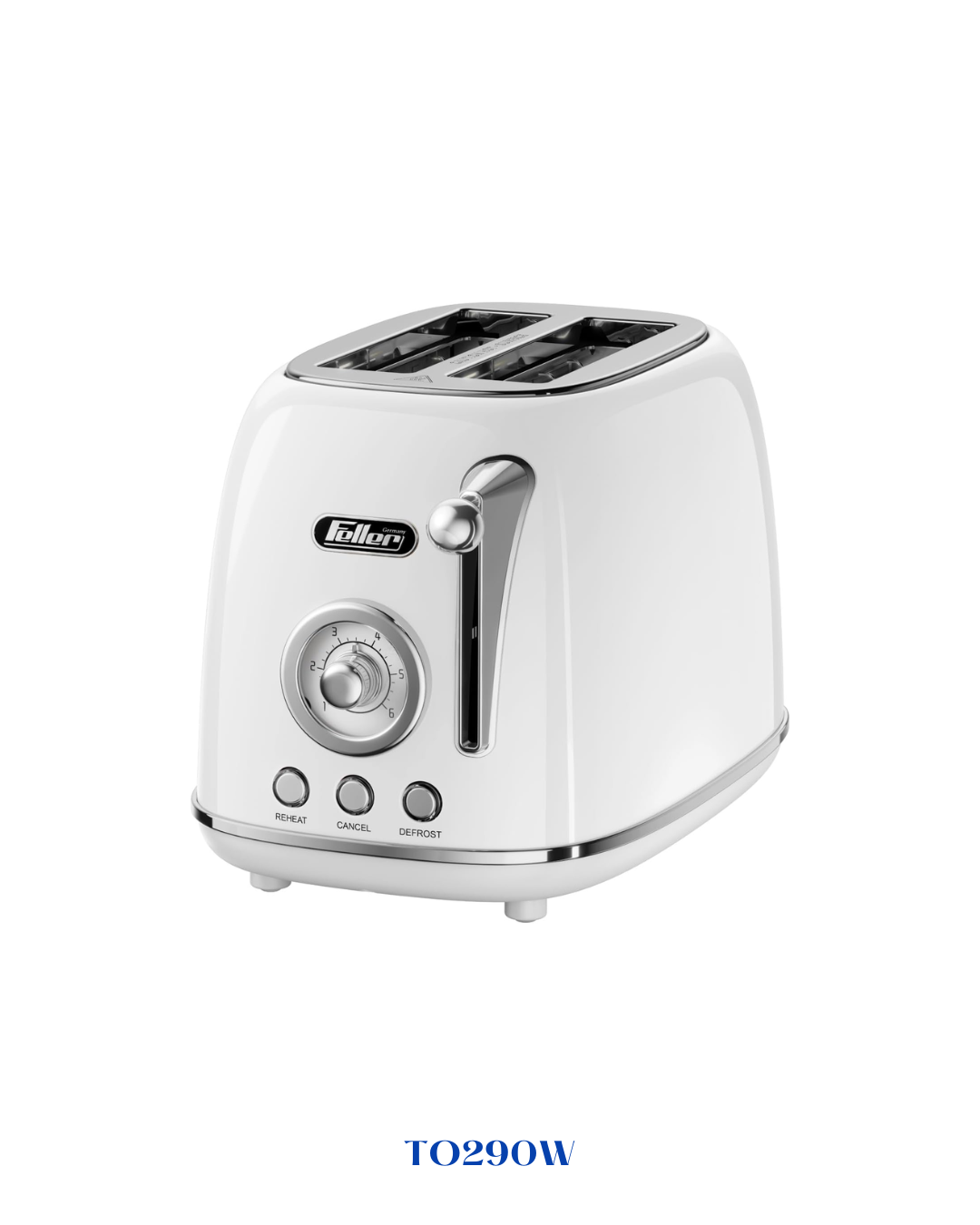 FELLER GERMANY RETRO STYLE 2-SLICE TOASTER 815W