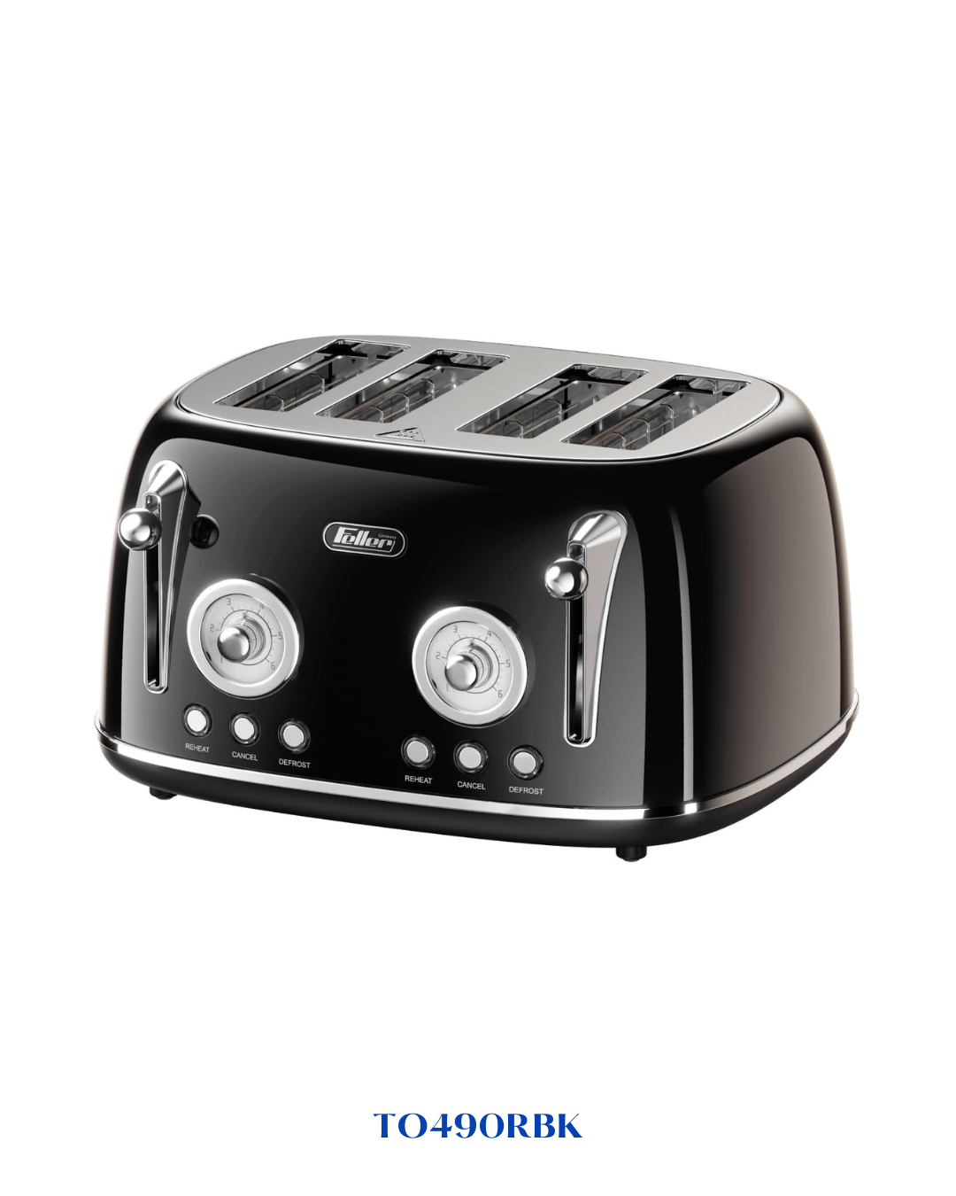 FELLER GERMANY RETRO STYLE 4-SLICE TOASTER 1630W