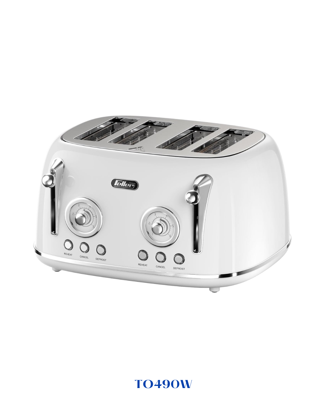 FELLER GERMANY RETRO STYLE 4-SLICE TOASTER 1630W