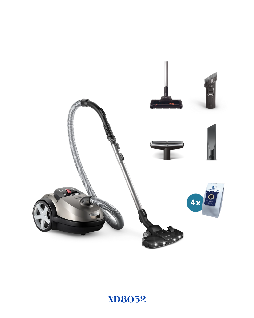 PHILIPS PERFORMER LED 8000 SERIES BAGGED VACUUM CLEANER 2200W​