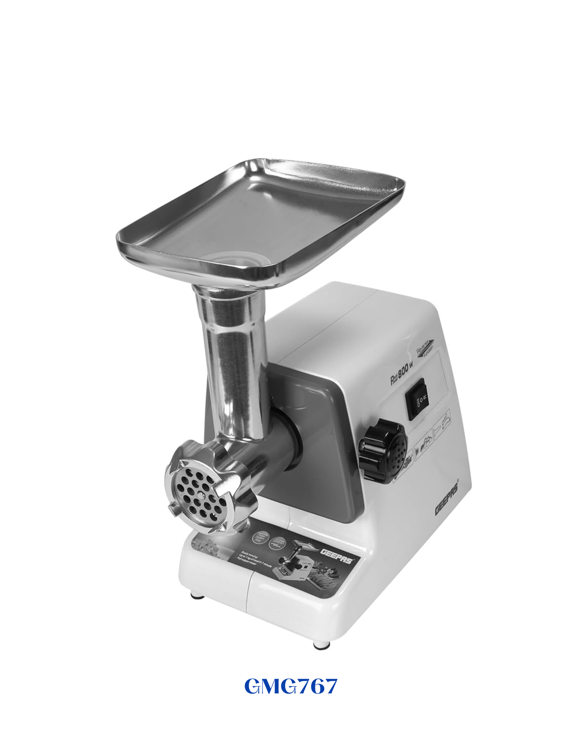 GEEPAS MEAT GRINDER, REVERSE FUNCTION 800W